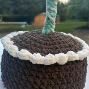 Custom Crochet Birthday Cake