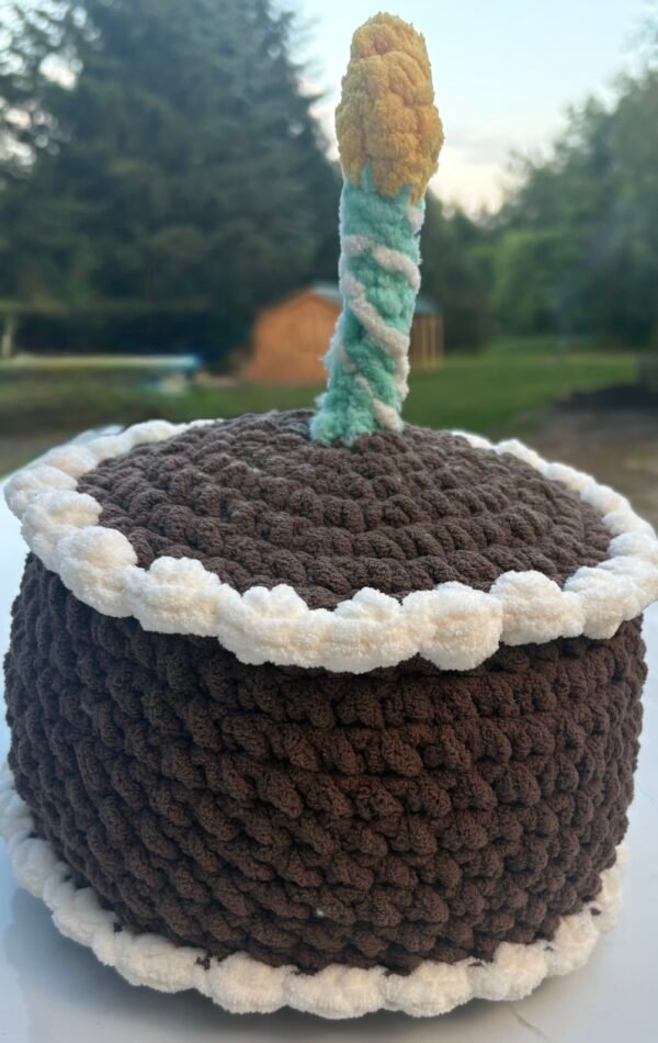 Custom Crochet Birthday Cake